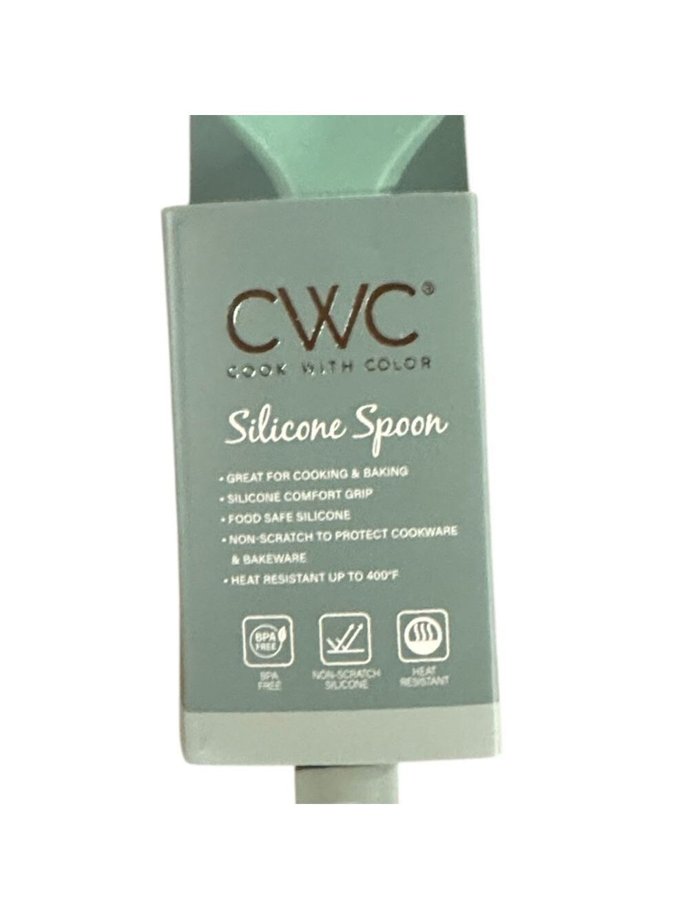 CWC Sage Green Silicone Spoon NWT - Picture 3 of 4